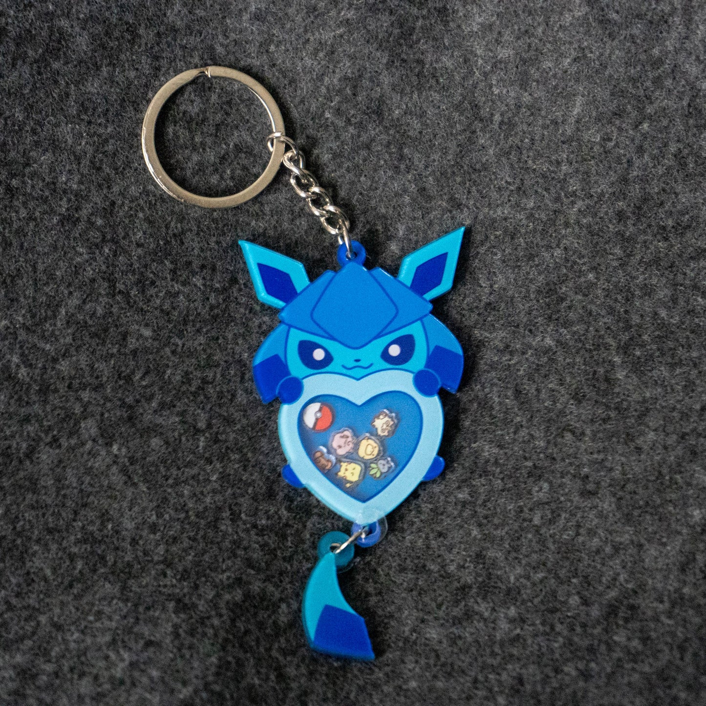 Glaceon Heart Keychain