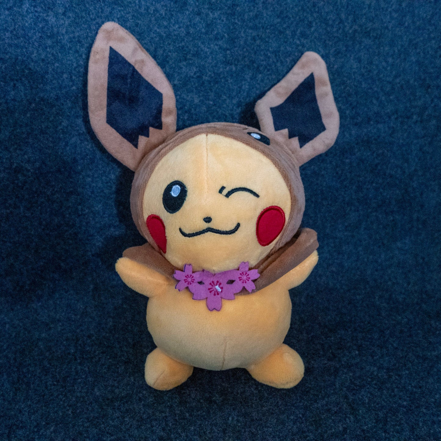 Pikachu Dressed as Eevee Plushie
