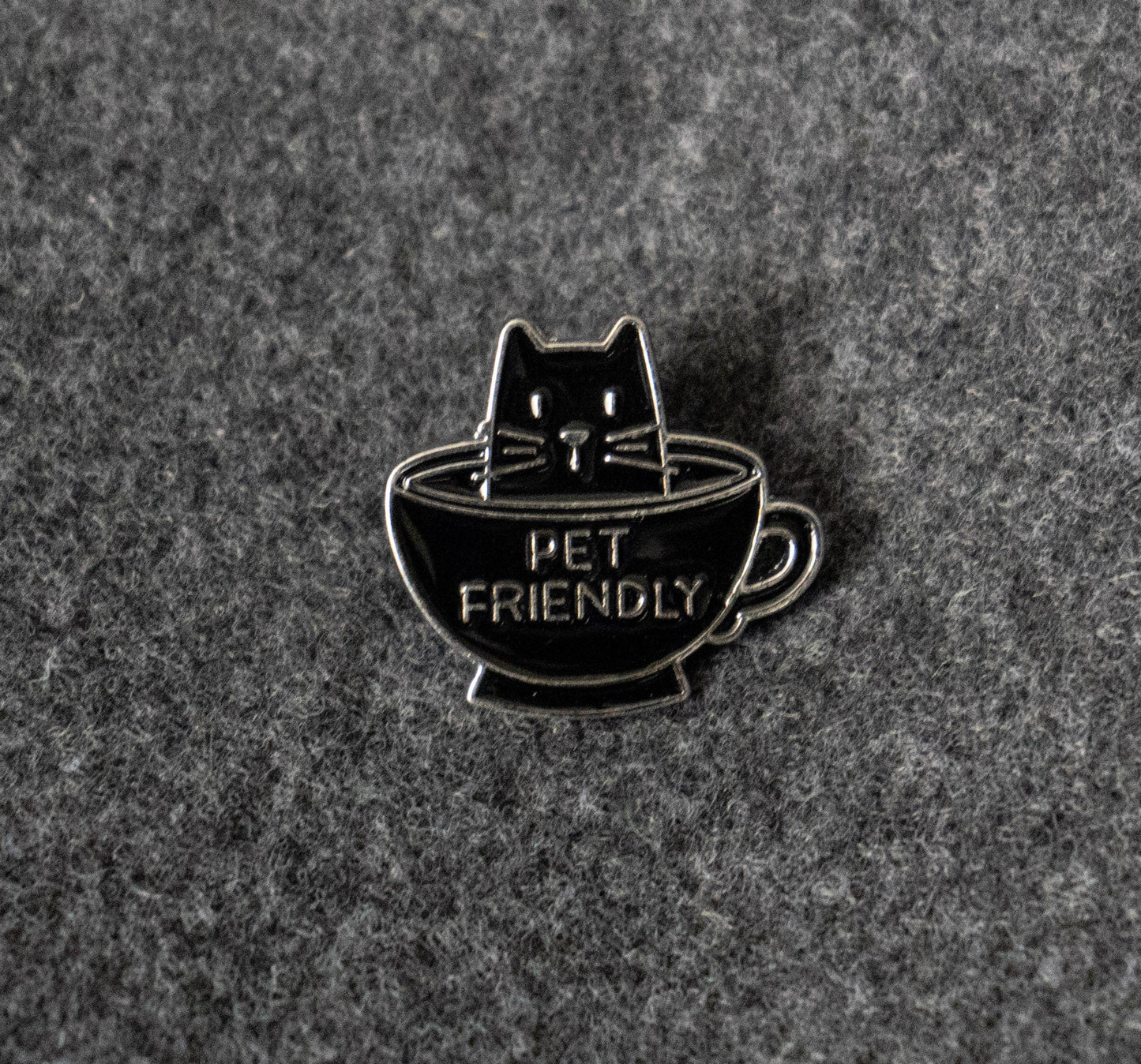 Pet Friendly Cat Enamel Pin