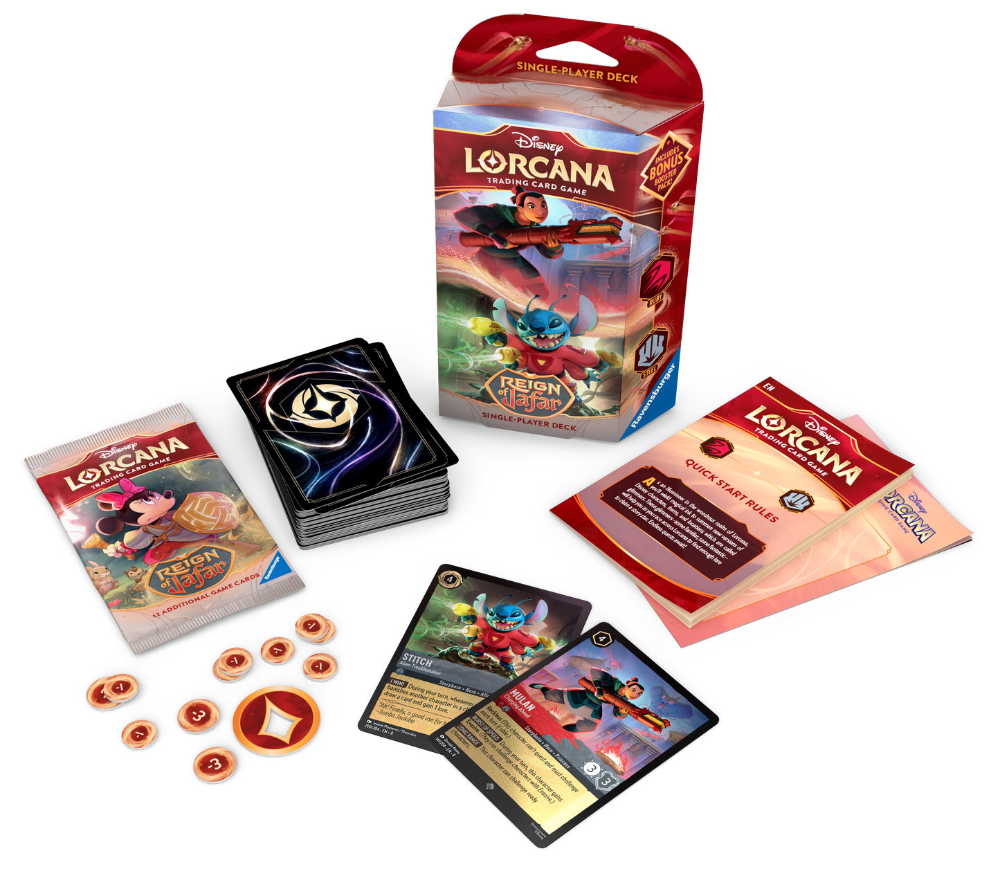Lorcana TCG Reign of Jafar Single-Player Deck
