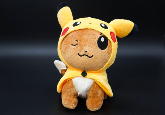 Eevee Dressed as Pikachu Plushie