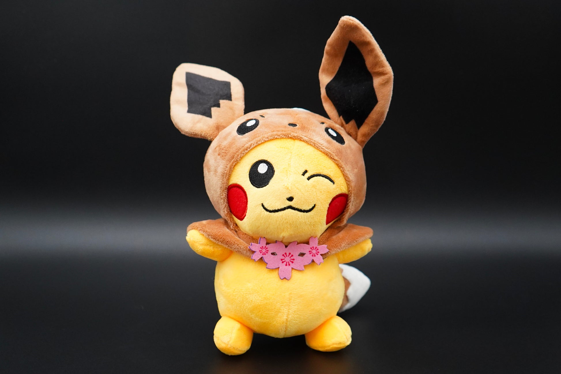 Pikachu Dressed as Eevee Plushie