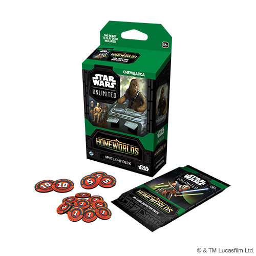 PRE-ORDER: Star Wars Unlimited Homeworlds Spotlight Deck Bundle: Chewbacca & Grand Moff Tarkin