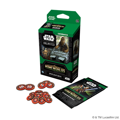 PRE-ORDER: Star Wars Unlimited Homeworlds Spotlight Deck Bundle: Chewbacca & Grand Moff Tarkin